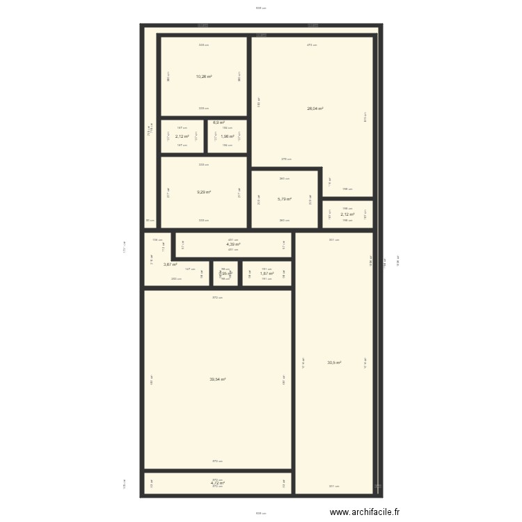 Cardo RDC lenine. Plan de 15 pièces et 150 m2