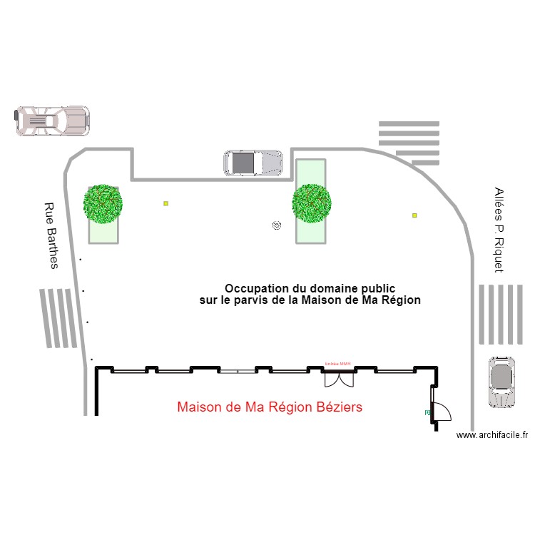 MDRB ODP Parvis août. Plan de 2 pièces et 18 m2