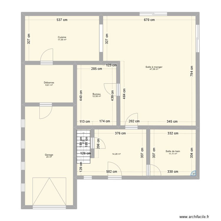 plan isa 1. Plan de 8 pièces et 139 m2