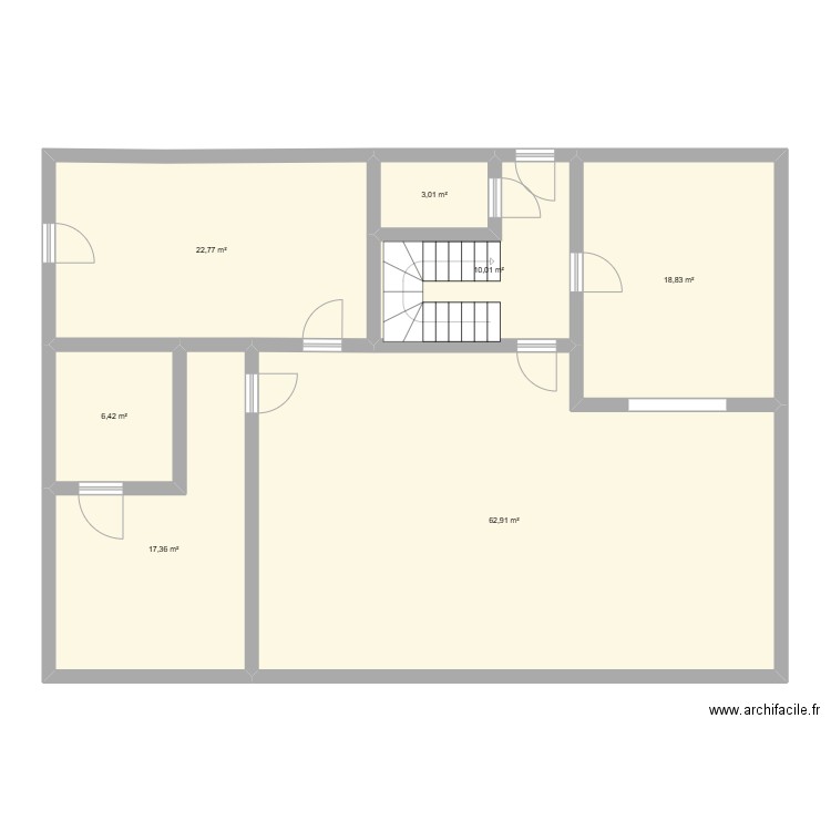 Av paquerettes TO BE. Plan de 7 pièces et 141 m2