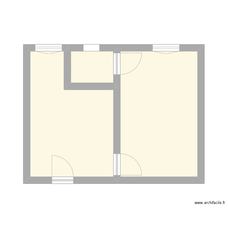 APPT_ARLANDA. Plan de 3 pièces et 27 m2