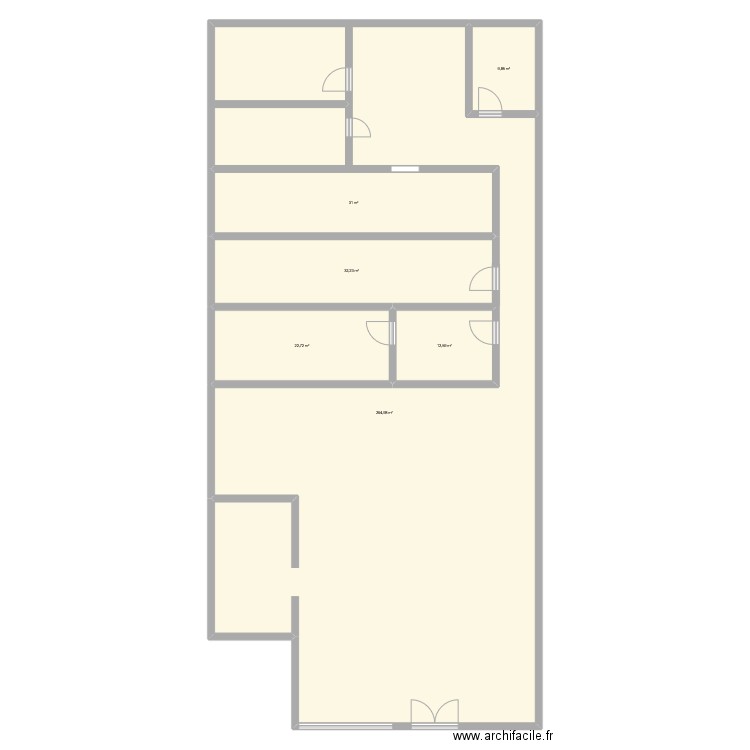 Eloise. Plan de 6 pièces et 373 m2