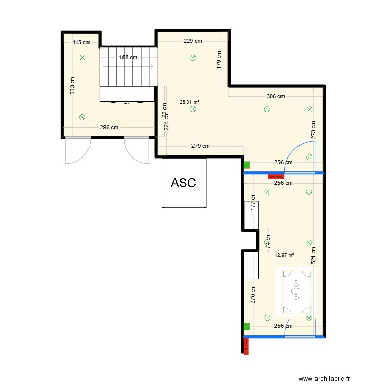 Hall BAT C - 12. Plan de 1 pièce et 13 m2