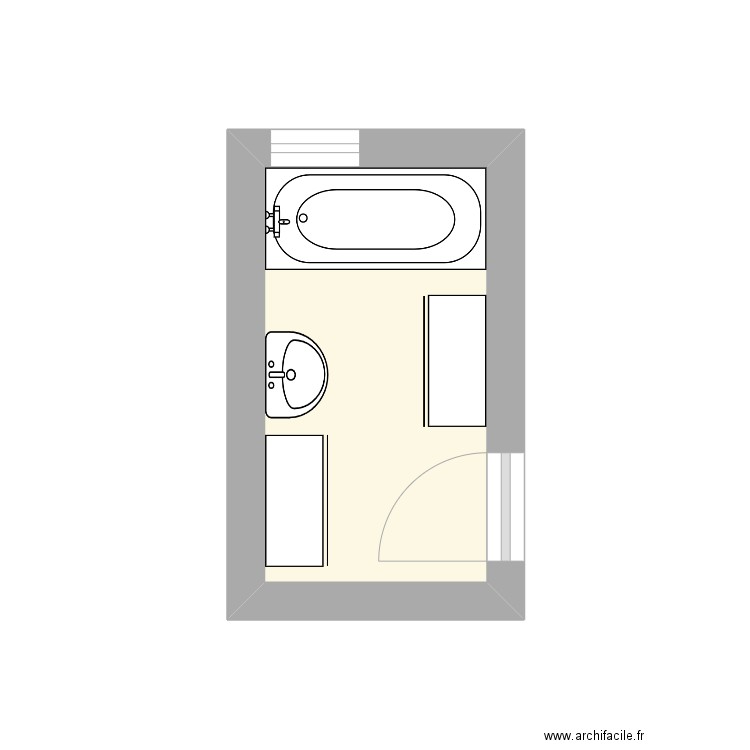 MOLTER ACTUEL. Plan de 1 pièce et 4 m2