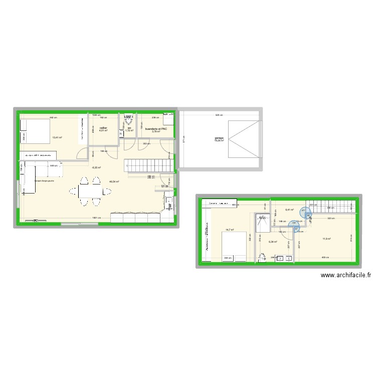 Tuilly. Plan de 11 pièces et 204 m2