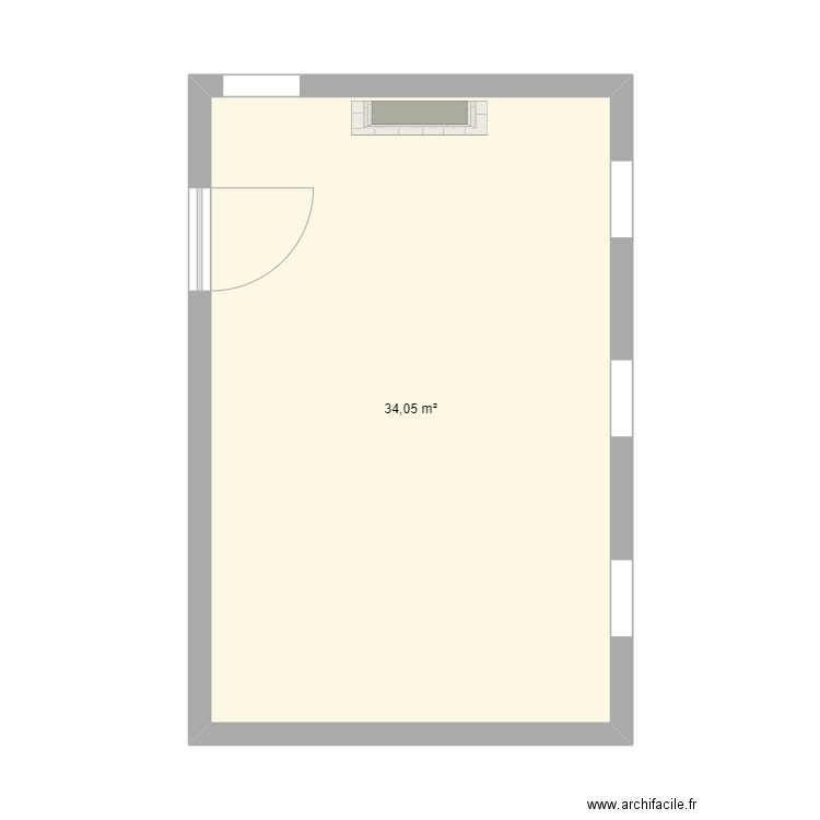 Bur Archives - greffe COR. Plan de 1 pièce et 34 m2