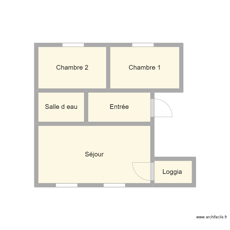 PLAN 2406 MERLE. Plan de 6 pièces et 13 m2