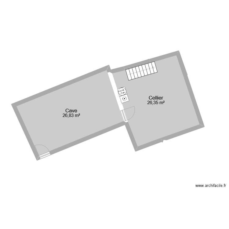 MAISON BASE CADASTRE amenagement sous sol. Plan de 8 pièces et 262 m2