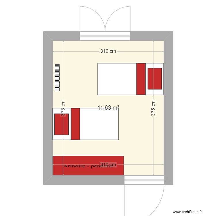 ch3. Plan de 1 pièce et 12 m2