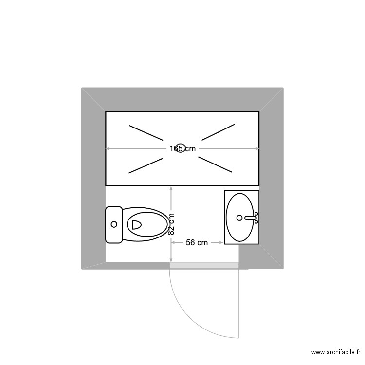 salle de douche étage. Plan de 0 pièce et 0 m2