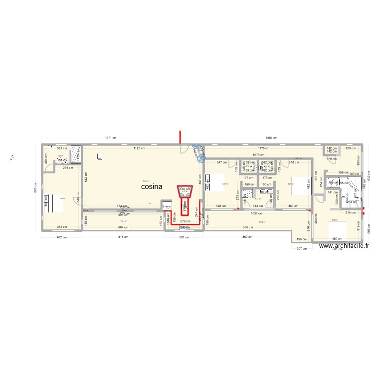 maison autre cuisi. Plan de 18 pièces et 253 m2