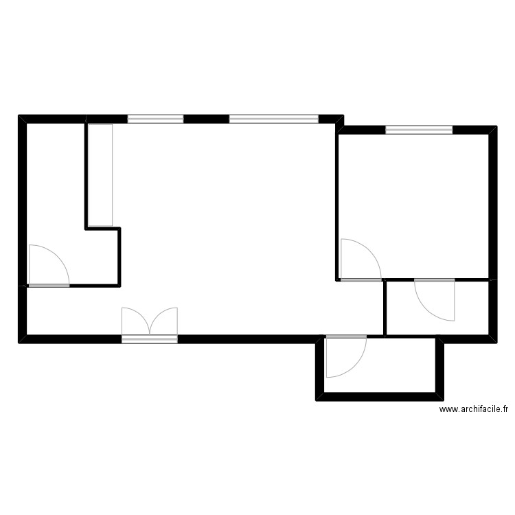 Isabelle. Plan de 2 pièces et 207 m2