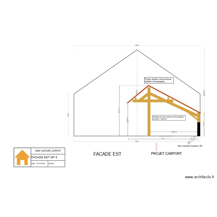 ALFRED FACADE EST CARPOT. Plan de 0 pièce et 0 m2