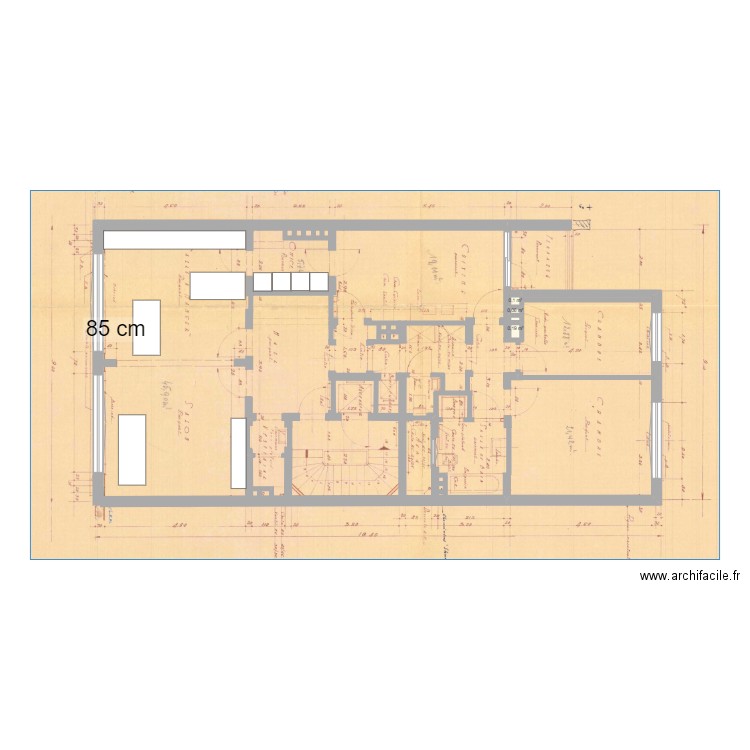 max_origine_bagno_broyeur. Plan de 3 pièces et 0 m2