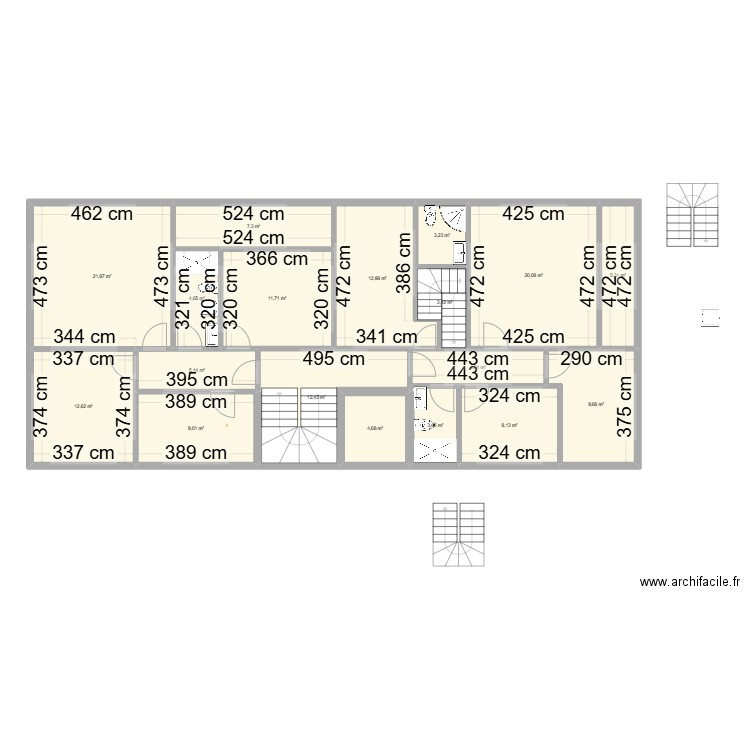 celaliye 16 2+1 dubleks. Plan de 18 pièces et 161 m2