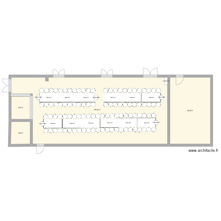 Mariage M&L 2. Plan de 4 pièces et 146 m2