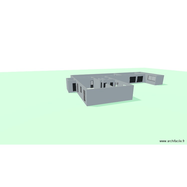 maison. Plan de 10 pièces et 237 m2