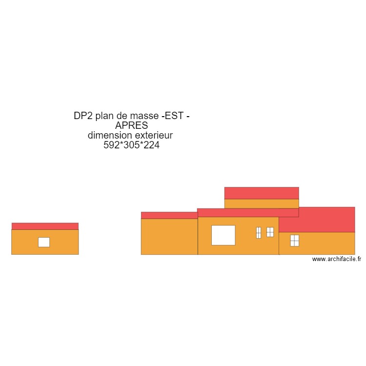 DP2-plan de masse -EST- APRES Abris de jardin. Plan de 0 pièce et 0 m2