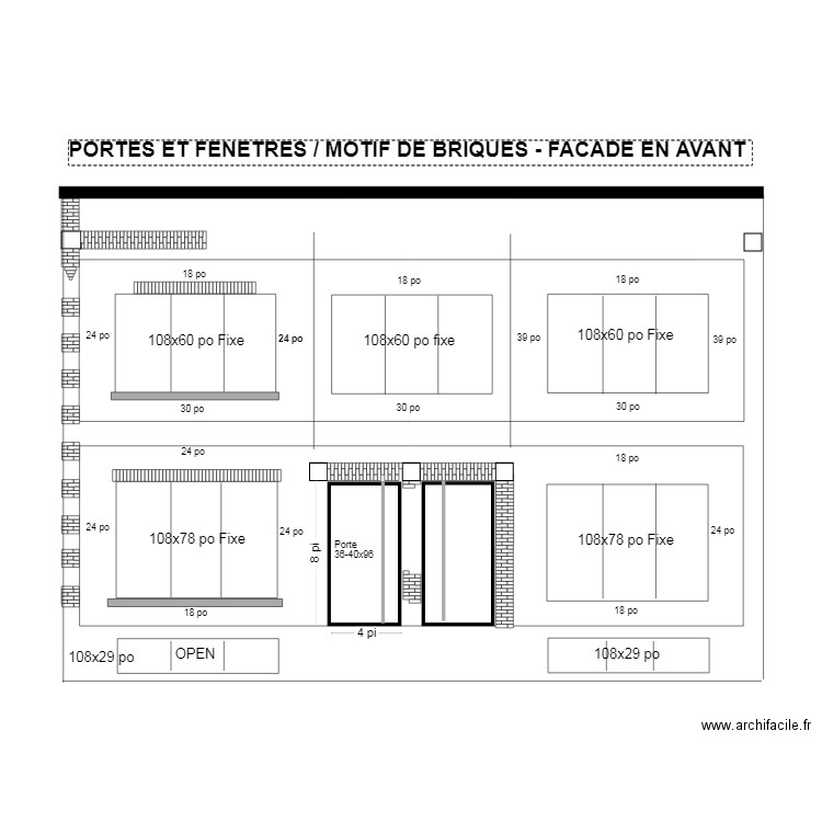 facades avant 1320 F2. Plan de 0 pièce et 0 m2