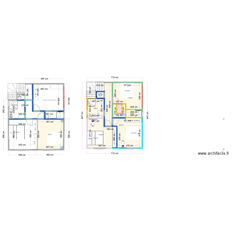 PROJET St CHRISTOPHE 3. Plan de 10 pièces et 68 m2