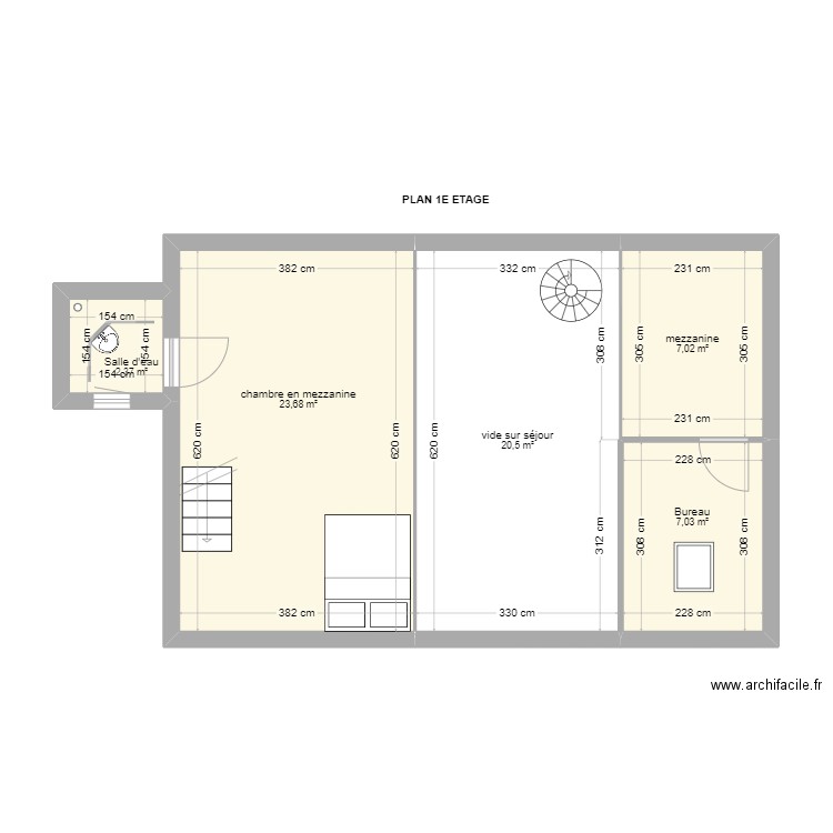 PLOTON. Plan de 11 pièces et 138 m2