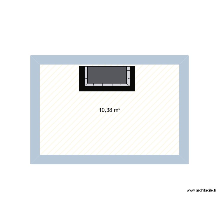 Maison Amiens. Plan de 1 pièce et 10 m2