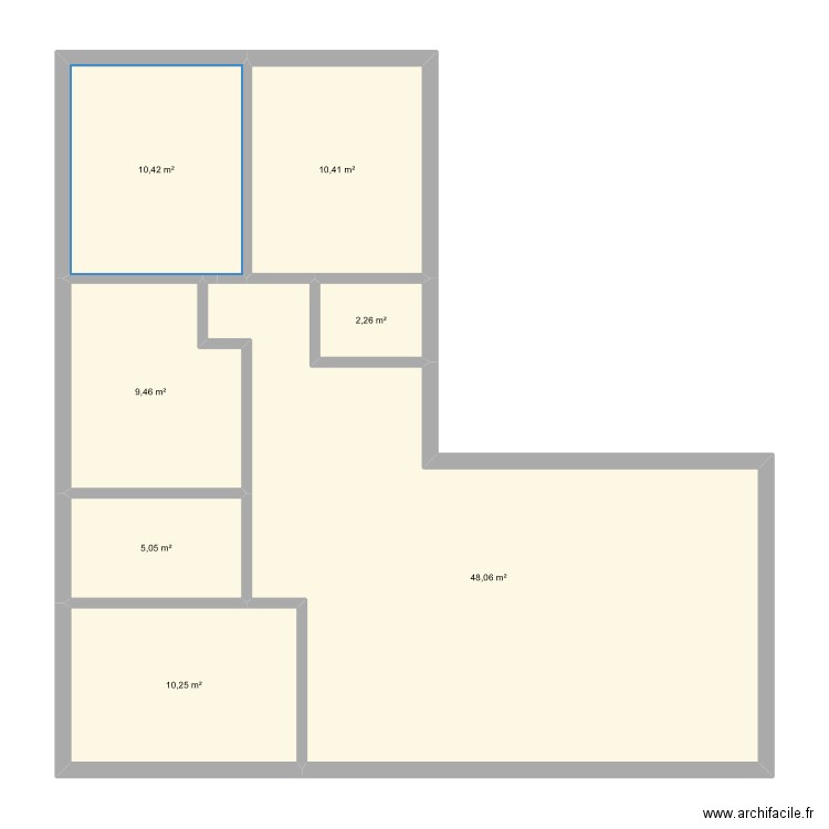 trst2. Plan de 7 pièces et 96 m2