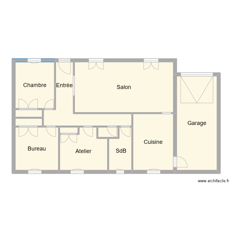 Maison. Plan de 12 pièces et 111 m2