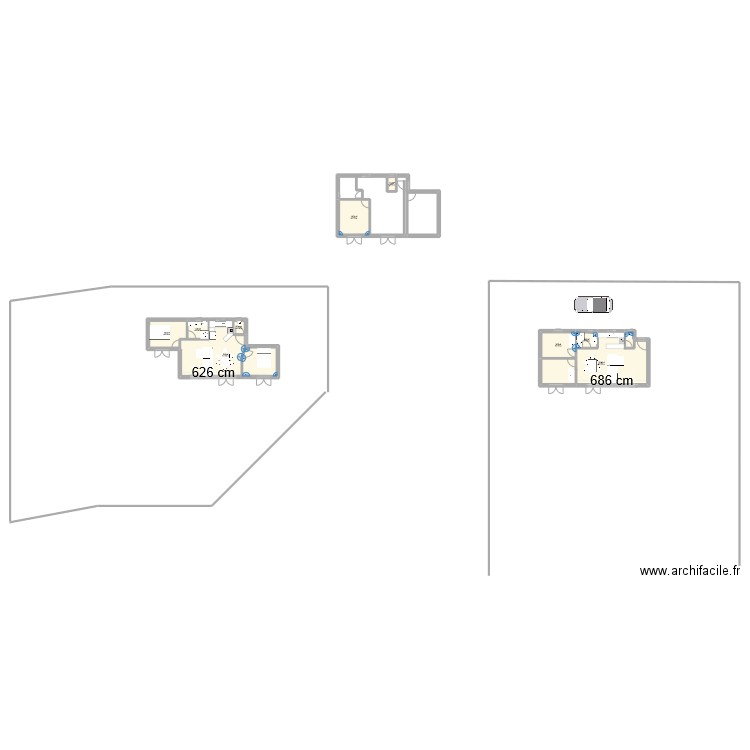 PROJET MAISON BOIS. Plan de 9 pièces et 109 m2