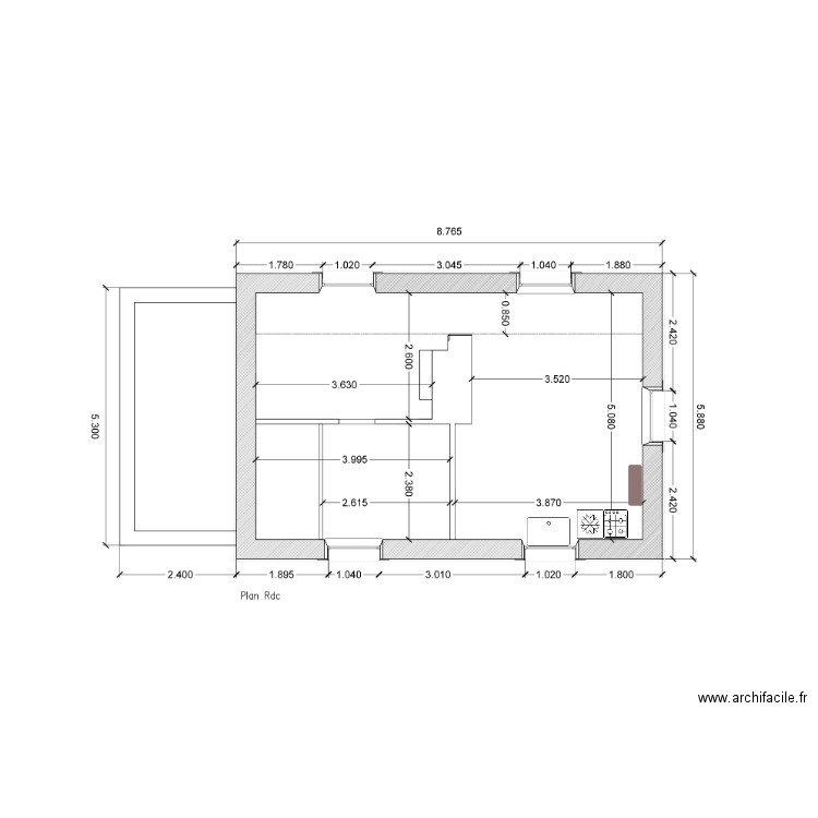 Kitchen. Plan de 0 pièce et 0 m2