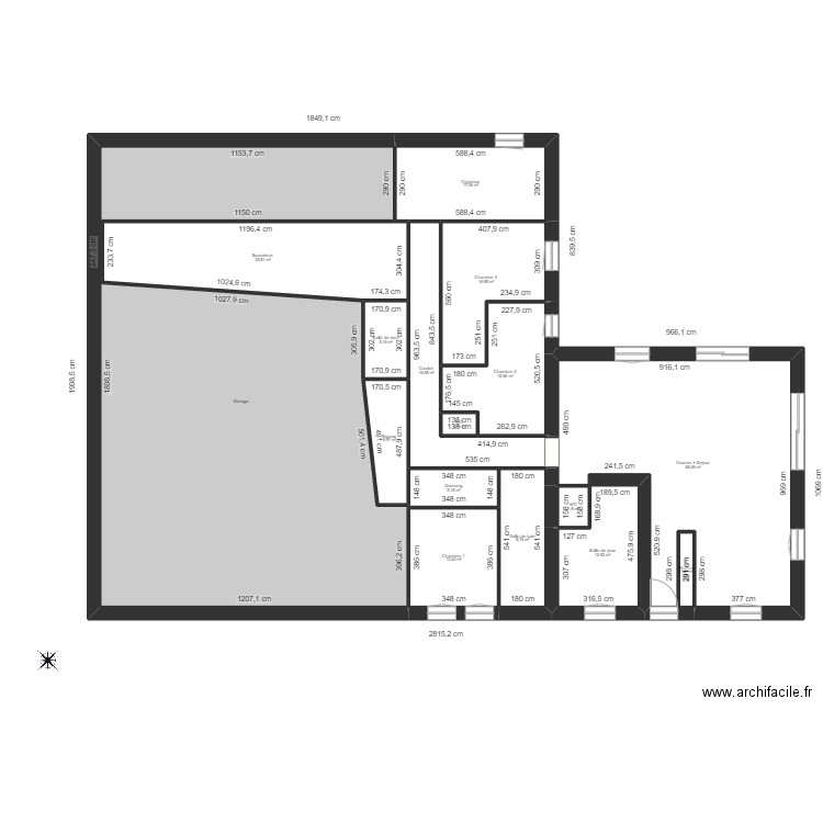 dur. Plan de 18 pièces et 799 m2