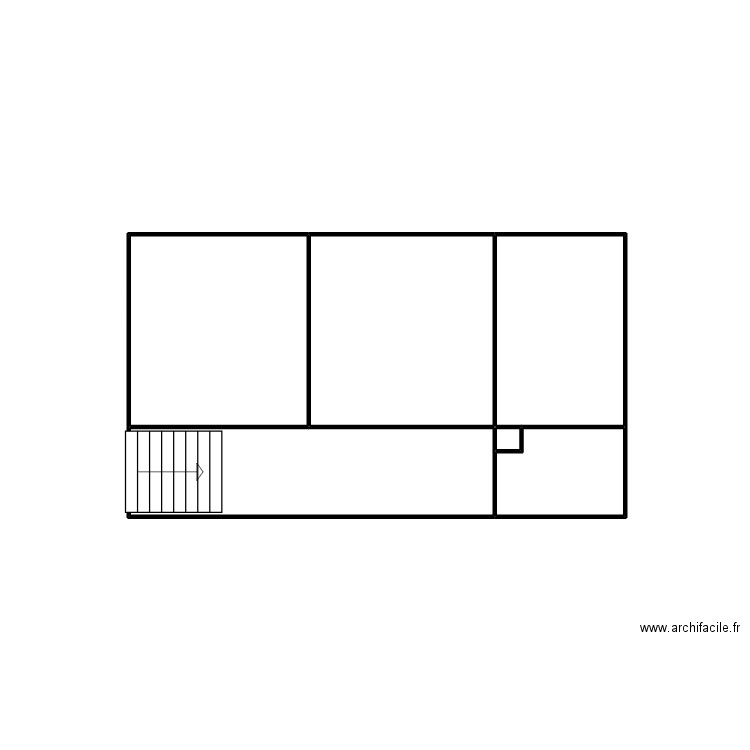 51432 - croquis RDC. Plan de 6 pièces et 9 m2