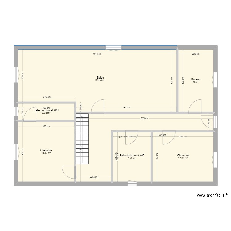 Marcelo. Plan de 7 pièces et 102 m2