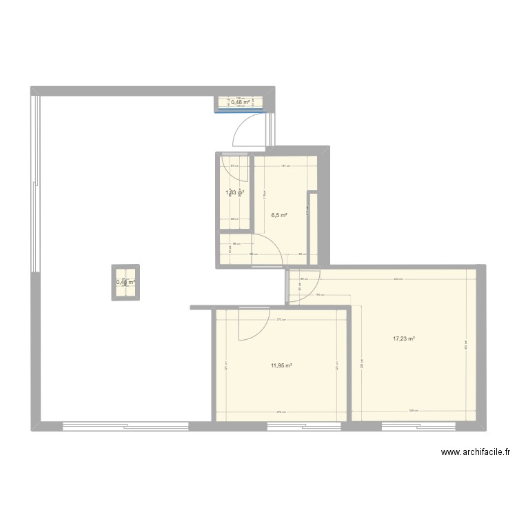 my1. Plan de 6 pièces et 38 m2