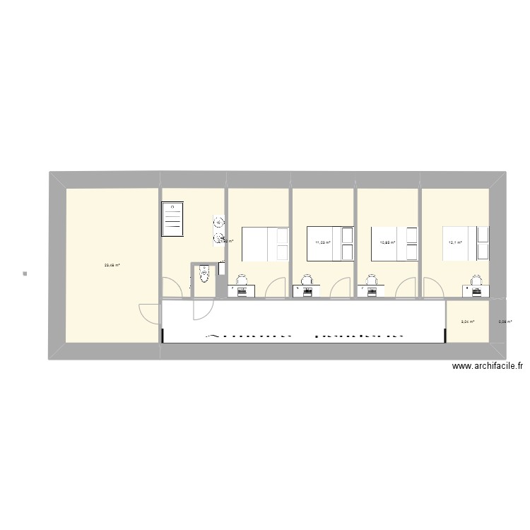 devise 4. Plan de 7 pièces et 82 m2