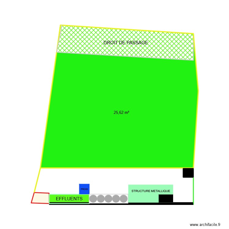 exterieur cave. Plan de 5 pièces et 32 m2