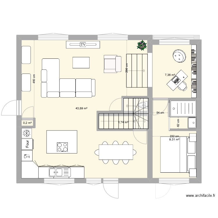 sucy ytrest Test 5. Plan de 20 pièces et 169 m2