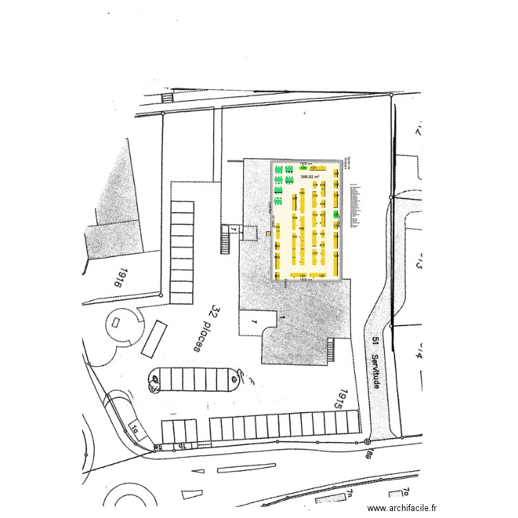 Plan Total zone Brocante Misery 2024. Plan de 1 pièce et 390 m2