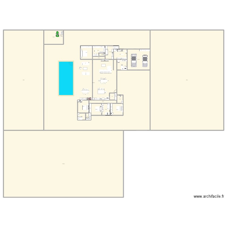 elodiezael. Plan de 27 pièces et 2672 m2