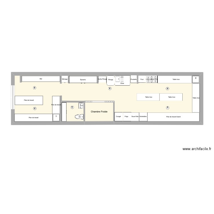 NossaLab V6. Plan de 1 pièce et 52 m2