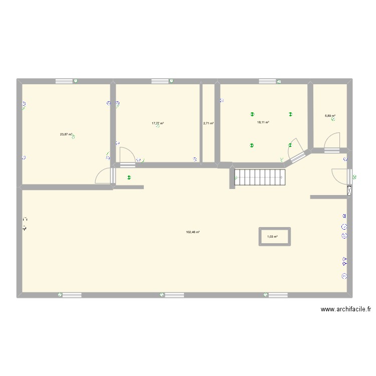 fontoy. Plan de 5 pièces et 52 m2