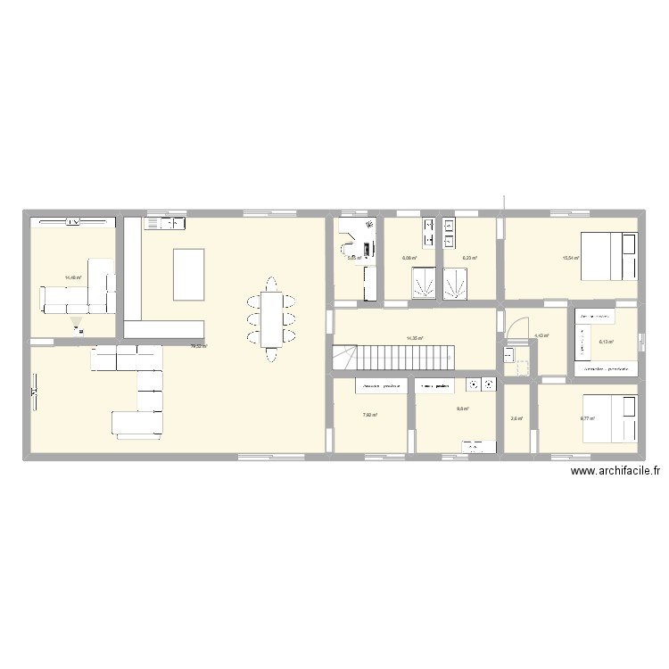 foissiat. Plan de 13 pièces et 182 m2