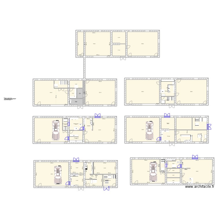 Ydier. Plan de 35 pièces et 935 m2