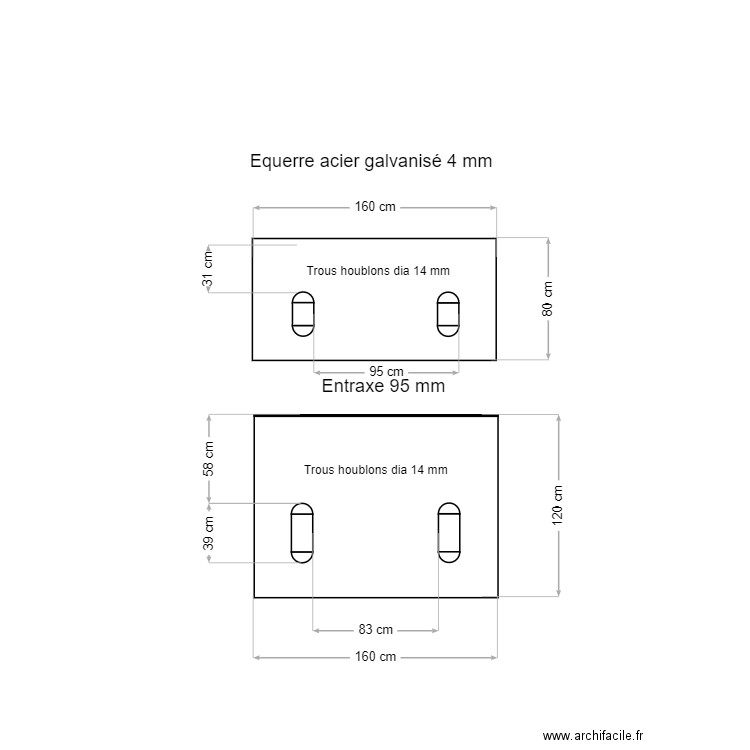 equerre support pergola. Plan de 0 pièce et 0 m2