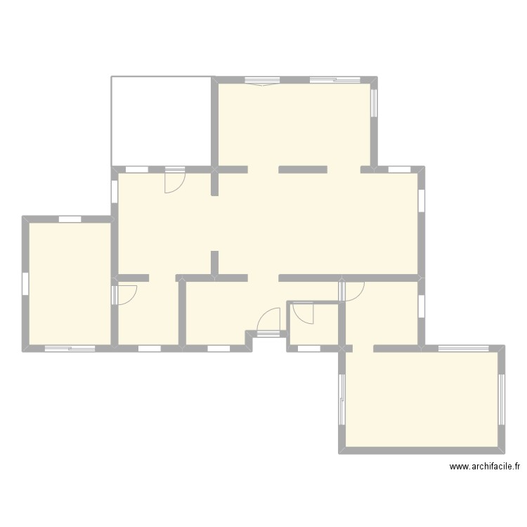 rdc maison. Plan de 4 pièces et 134 m2