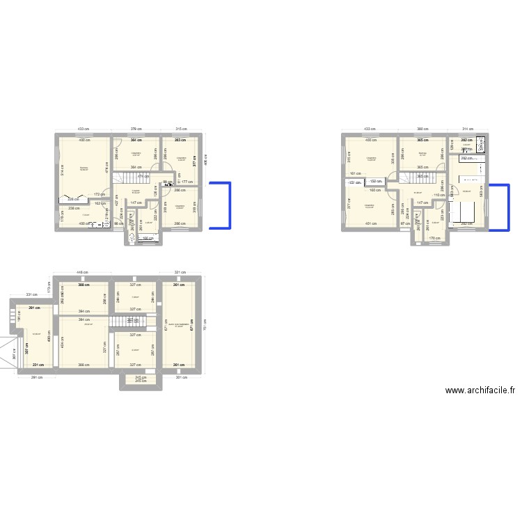 romilly-actuel-work. Plan de 22 pièces et 227 m2