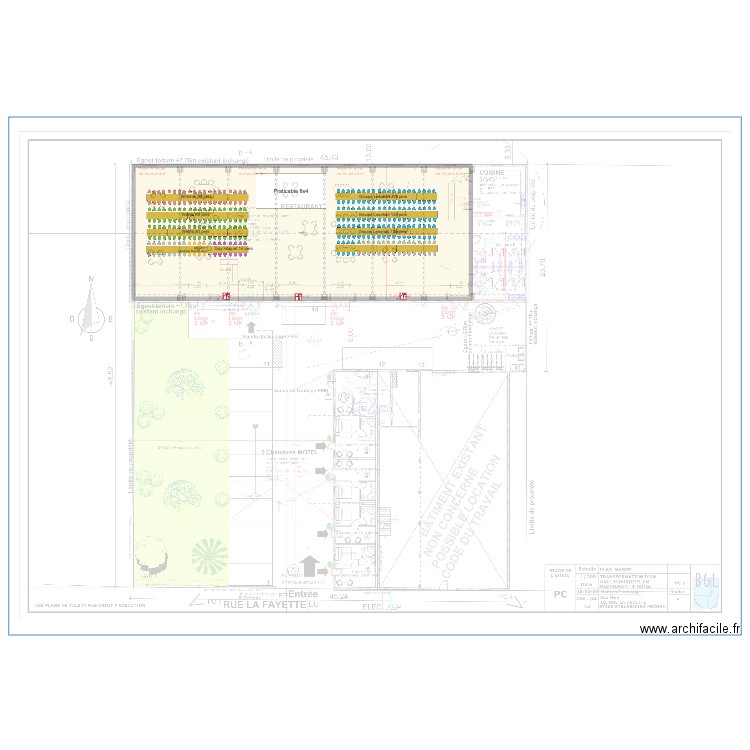 Plan 6 décembre salle des lilas maj. Plan de 1 pièce et 576 m2