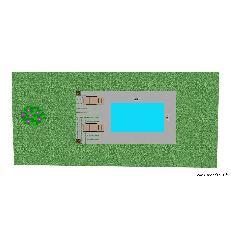 PISCINE FRANCK. Plan de 0 pièce et 0 m2