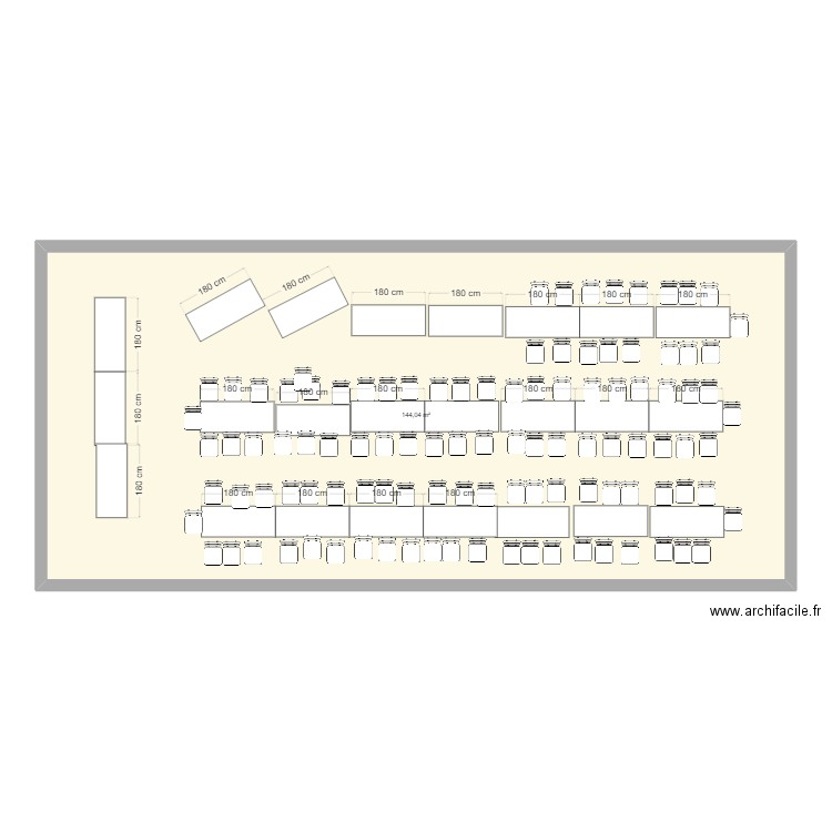 mariage4. Plan de 1 pièce et 144 m2