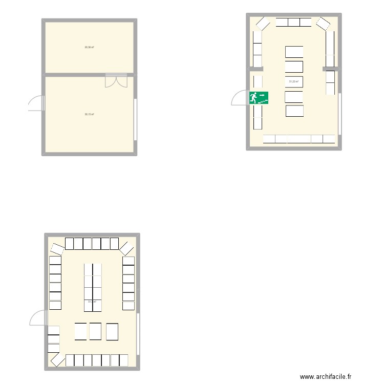 Bunker Ferrières en Brie . Plan de 4 pièces et 153 m2